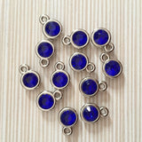 12pcs/lot mixed Birthstone charms 11mm Acrylic for Diy Personalized Necklace and Bracelet