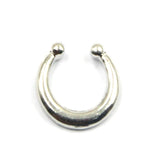 Crystal Fake Septum Nose Ring Piercing Clip for women