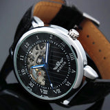 Mechanical Watch Men's Skeleton wristwatch Man watches Leather Luxury Fashion Casual Wrist Watch