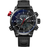 Men Fashion Wristwatches Luxury Famous Brand Men's Leather  Sports Watches With High Quality Waterproof