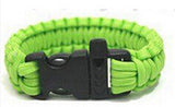 Camping Hiking Emergency ParaCord Bracelet Survival Parachute Rope Whistle Buckle  Kit Wristbands