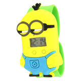 3D Eye Despicable Me minion Cartoon watch Precious Milk Dad Cute Children clock Baby kid Quartz Wrist Watches