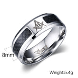 Cool Men Masonic Stainless Steel Rings