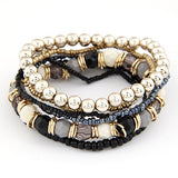 Bohemian Multi-layer Beads Elastic Strand Bracelets for Women