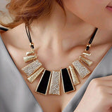 New Fashion Design Beads Enamel Leather Braided Rope Chain Necklace