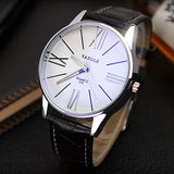 Luxury brand quartz watch Casual Fashion Leather watches