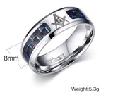 Cool Men Masonic Stainless Steel Rings