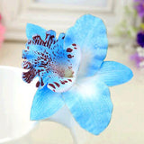 Bohemia Women Wedding Leopard Orchid Flower Hair Clip