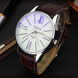 Luxury brand quartz watch Casual Fashion Leather watches