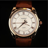 Sports Men Watch Luxury Top Brand business Male Clock Quartz-WristWatch Leisure Fashion Leather  quartz watch