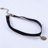 Fashion Women Jewelry Black Tattoo Elastic Adjustable Choker Necklace