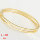 Titanium Stainless Steel Love Cuff Bangle Gold Plated Crystal Brand lover Bracelet