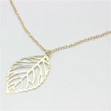 Two Leaf Pendants Necklace