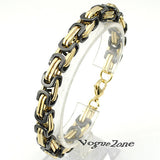 Men's Bracelets Gold Chain Link Bracelet Stainless Steel Byzantine