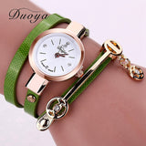 Gold Quartz Gift Watch Wristwatch Women Dress Leather Casual Bracelet Watches