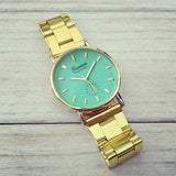 Hot Fashion Gold Watch Luxury Geneva Brand Full Steel Casual Quartz Couple Wristwatches