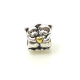 Silver Charms Genuine Official Brand Beads Mixed MOM Love Heart Beads Pink Bear Lucky Cat Book Design