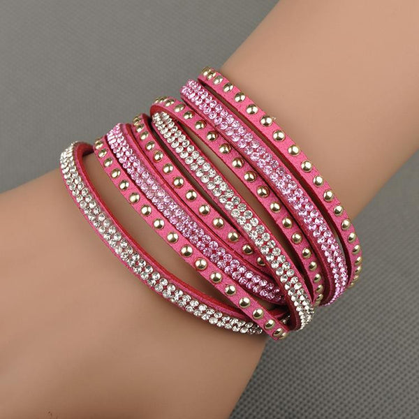 Fashion Wrap Multilayer Bracelets 12 Colors To Choose For Women