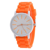 GENEVA Sports Quartz Watch Women Silicone Rubber Jelly Gel Analog Watches Girls Running Wrist Watch