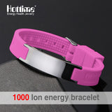 Black Power Silicone Wristband 4 In 1 Bio Elements Energy Magnetic Bracelett