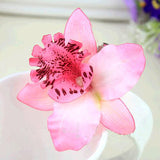 Bohemia Women Wedding Leopard Orchid Flower Hair Clip