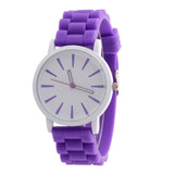 GENEVA Sports Quartz Watch Women Silicone Rubber Jelly Gel Analog Watches Girls Running Wrist Watch