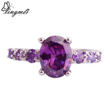 Fashion Jewelry Sapphire Quartz Multi-Color Silver Ring