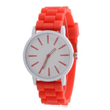 GENEVA Sports Quartz Watch Women Silicone Rubber Jelly Gel Analog Watches Girls Running Wrist Watch