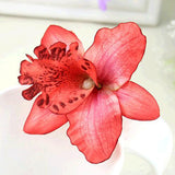 Bohemia Women Wedding Leopard Orchid Flower Hair Clip