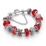 European Charm Silver Chain Bracelets & Bangles For Women