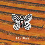 Mixed Tibetan Silver Plated Butterfly Dragonfly Charm Pendant for Bracelet