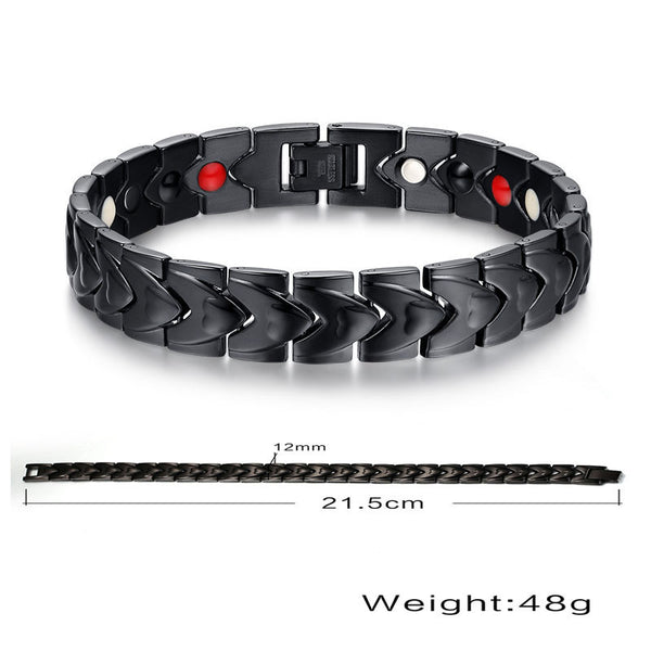 Healthy Magnetic Bracelets & Bangles Stainless Steel Jewelry