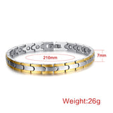 Healthy Magnetic Bracelets & Bangles Stainless Steel Jewelry