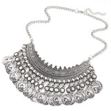 Bohemian Statement Coin Choker Necklaces for Women