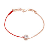 Austrian Crystal thin red thread string rope Charm Bracelets for women