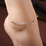 Silver Plated  Bracelet Fashion Anklets for Women New Foot Jewelry