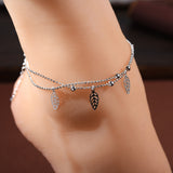 Silver Plated  Bracelet Fashion Anklets for Women New Foot Jewelry