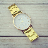 Hot Fashion Gold Watch Luxury Geneva Brand Full Steel Casual Quartz Couple Wristwatches