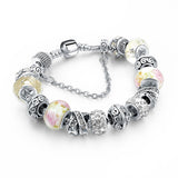 European Charm Silver Chain Bracelets & Bangles For Women