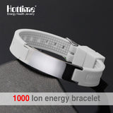 Black Power Silicone Wristband 4 In 1 Bio Elements Energy Magnetic Bracelett