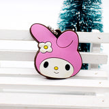 Cartoon Anime Silicone Cute Hello Kitty Minion Owl Key Cover Cap Key chain