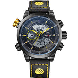 Men Fashion Wristwatches Luxury Famous Brand Men's Leather  Sports Watches With High Quality Waterproof