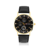 Geneva leather waterproof watch a variety of colors quartz-watch