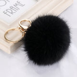 Fashion Rabbit Chain / Fur Ball Cell Phone Car Keychain / Handbag Charm Key Chains Ring Pom Poms Hair Bulb + Pendant