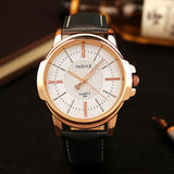 Rose Gold Wrist Watch Top Brand Luxury Famous Male Clock Quartz Watch Golden Wristwatch Quartz-watch