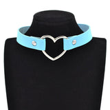 Gothic Punk Multi Color Alloy Heart Necklace Collar