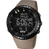 Cool Black Mens Fashion Large Face LED Digital Swimming Climbing Outdoor Man Sports Watches