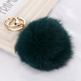 Fashion Rabbit Chain / Fur Ball Cell Phone Car Keychain / Handbag Charm Key Chains Ring Pom Poms Hair Bulb + Pendant