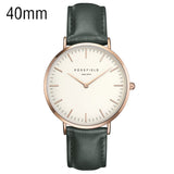 Watch Golden Genuine Leather Quartz Movement Water Resistant Women Dress Men Sports Famous Brand Watch