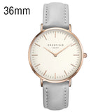 Watch Golden Genuine Leather Quartz Movement Water Resistant Women Dress Men Sports Famous Brand Watch